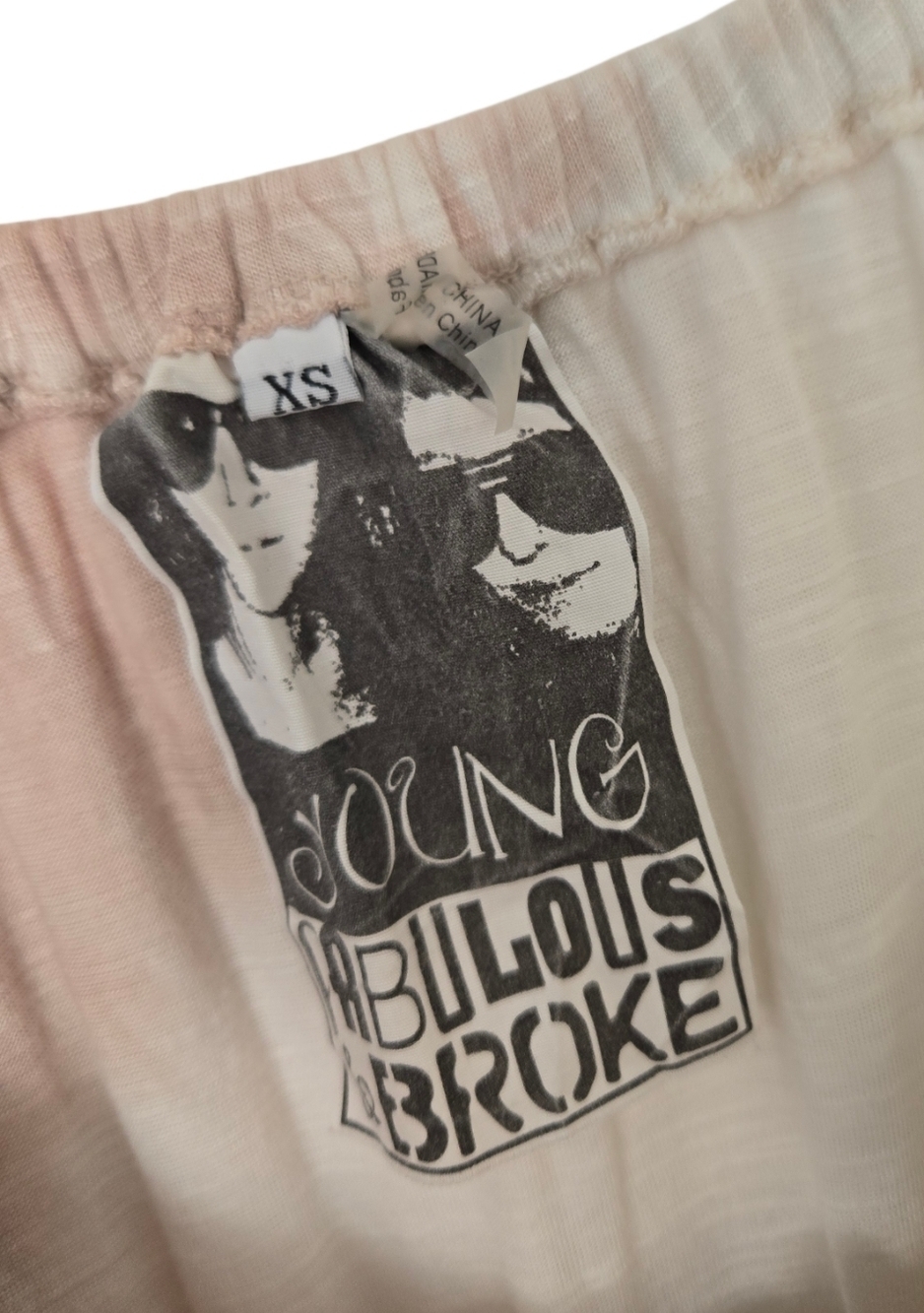Young Fabulous & Broke Tie Dye Off Shoulder Top Boho Draped Flowy Blouse XS - Picture 3 of 4